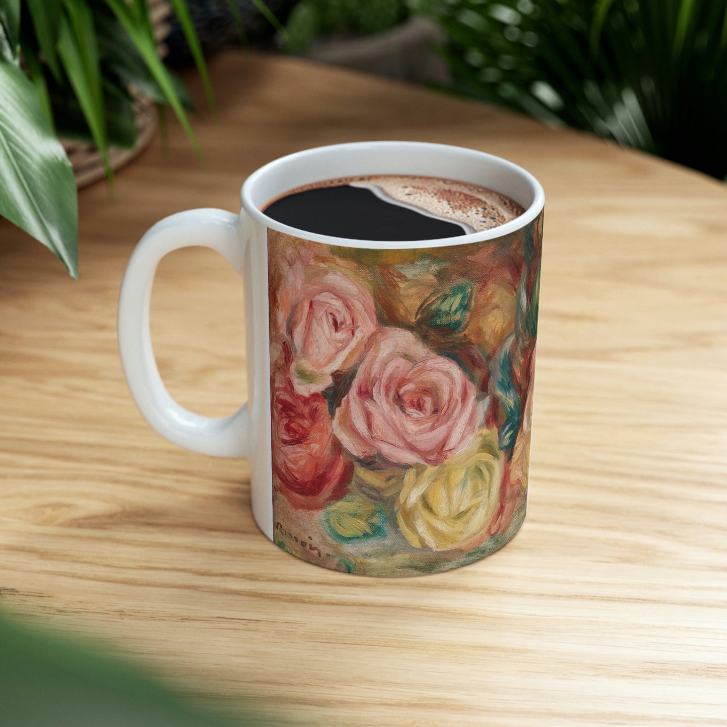 Vintage Flowers Ceramic Mug 11oz